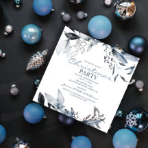 Eau Bleue Aquarelle | Fête de Noël