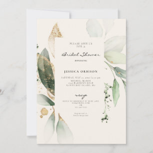 Invitation Eau de botanique d'eucalyptus Aquarelle Enterremen