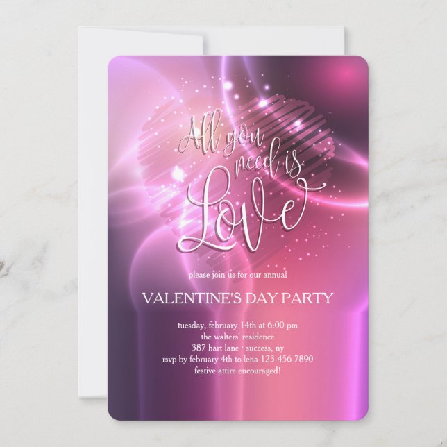 Invitation Éblouissant Tout Ce Dont Vous Avez Besoin Est L'In (Devant)
