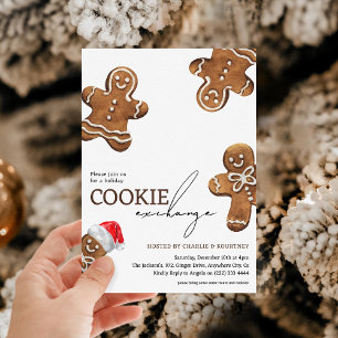 Invitation Échange de biscuits de Noël pour enfants mignons