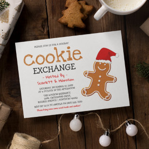 Invitation Échange de biscuits de vacances pour enfants Noë