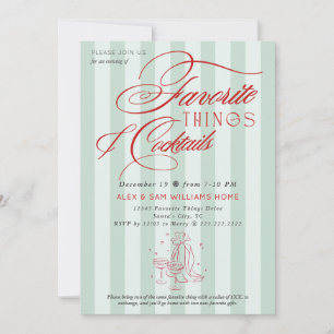 Invitation Échange de cadeaux et cocktails des Fêtes avec les