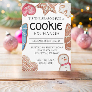 Invitation Échange de cookies de Noël