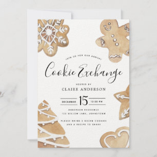 Invitation Échange de cookies de vacances