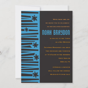 Invitation ÉCHELLE à l'invitation du Bat mitzvah de la barre