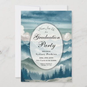 Invitation Échos à travers la fête de graduation des Pins Mis