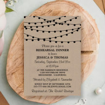 Éclairage À Chaîne Sur Le Dîner De Répétition Mari