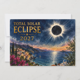 Invitation Éclipse solaire totale 2027 Méditerranée 