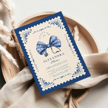 École de soins infirmiers Blue Toile Bow Graduate