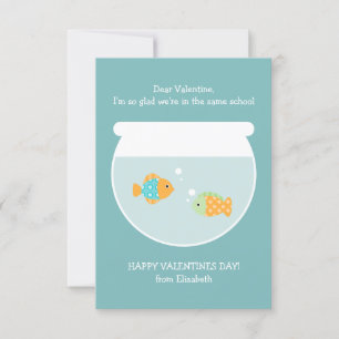 Invitation École des Valentines de classe de poissons