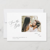 Économique Photo Blanc Mariage Sauvegarder la Date