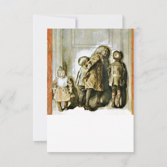 Invitation Écouter à la veille de Noël de la porte (Devant)