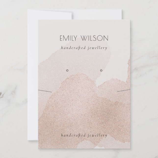 Invitation Écran d'oreille rose Gold Shimmer frappe le collie (Devant)