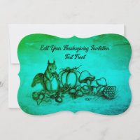 Écureuil en automne, Joyeux Thanksgiving!