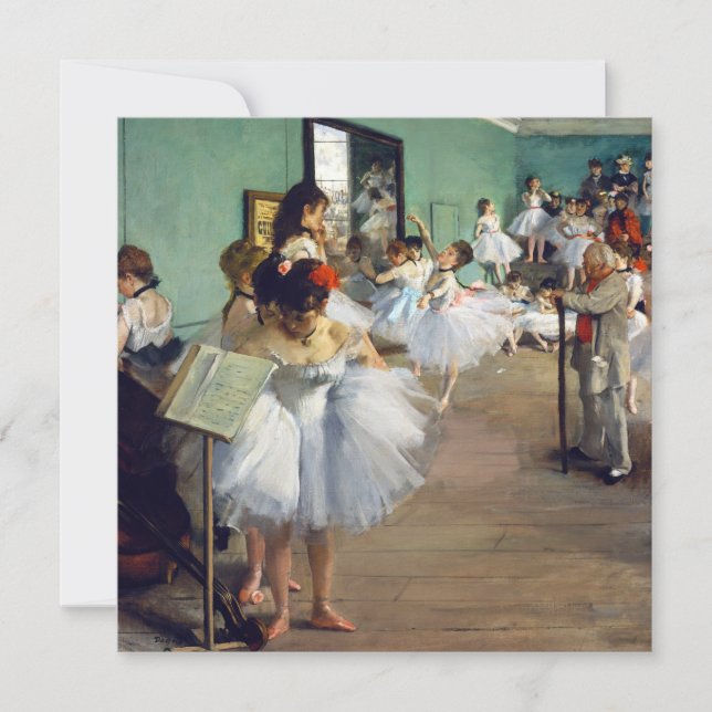 Invitation Edgar Degas - Classe Danse (Devant)