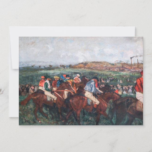 Invitation Edgar Degas - Course des hommes (Devant)