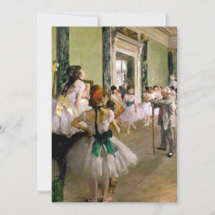 Invitation Edgar Degas La Classe Danse