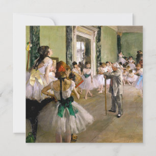 Invitation Edgar Degas La Classe de Danse