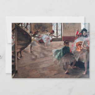 Invitation Edgar Degas - La Répétition