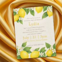 Editable Méditerranéen Limoncello Anniversaire