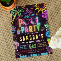 Invitation éditable pour une fête au bord de la pi
