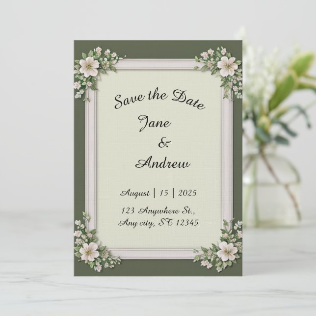 Invitation Editable wedding  (Debout devant)
