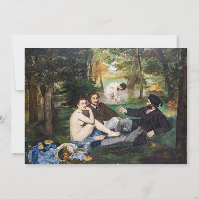 Invitation Edouard Manet - Déjeuner sur l'herbe (Devant)
