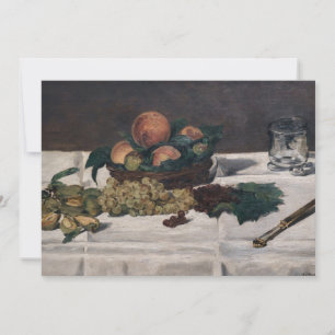 Invitation Edouard Manet - Nature morte : fruits sur une tabl