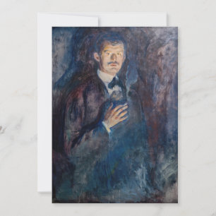 Invitation Edvard Munch - Autoportrait avec cigarette