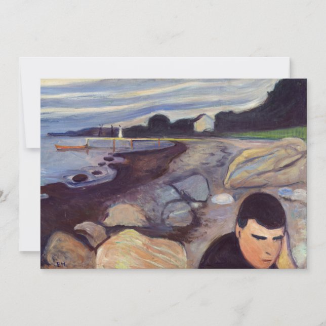 Invitation Edvard Munch - Melancholy (Devant)