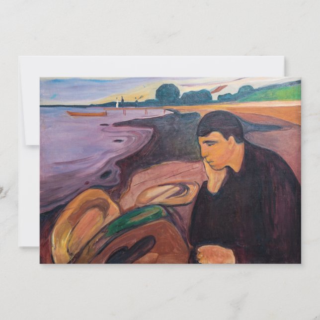 Invitation Edvard Munch - Melancholy 1894 (Devant)