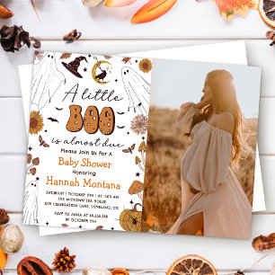 Invitation Éffrayant Halloween Parti Baby shower Vintage Phot