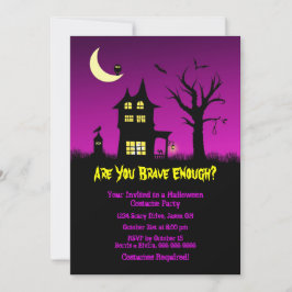 Invitation Éffrayant Haunted House Halloween Parti