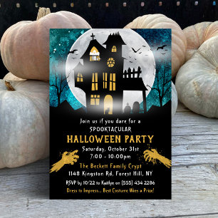 Invitation Éffrayant Haunted House Halloween Parti