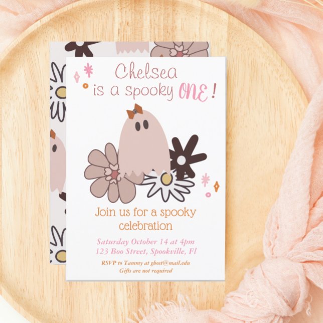 Invitation Éffrayant One Girls Premier anniversaire (Créateur téléchargé)