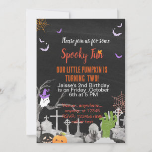 Invitation Éffrayant plaisir Halloween thème fête spéciale