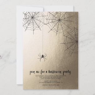INVITATION ÉFFRAYANT SPIDER HALLOWEEN