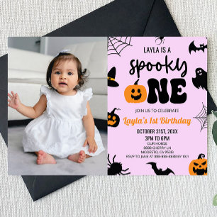 Invitation Éffrayant Un Halloween 1er Anniversaire