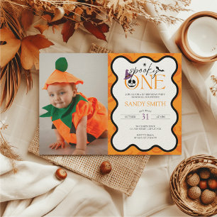 Invitation Éffrayant Un Halloween 1er Anniversaire Photo