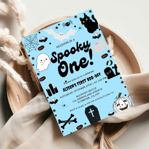 Invitation Éffrayant Un Retro Grovy Halloween Premier anniver