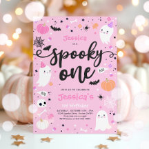 Éffrayant Une Mignonne Halloween Ghost 1ère fête d