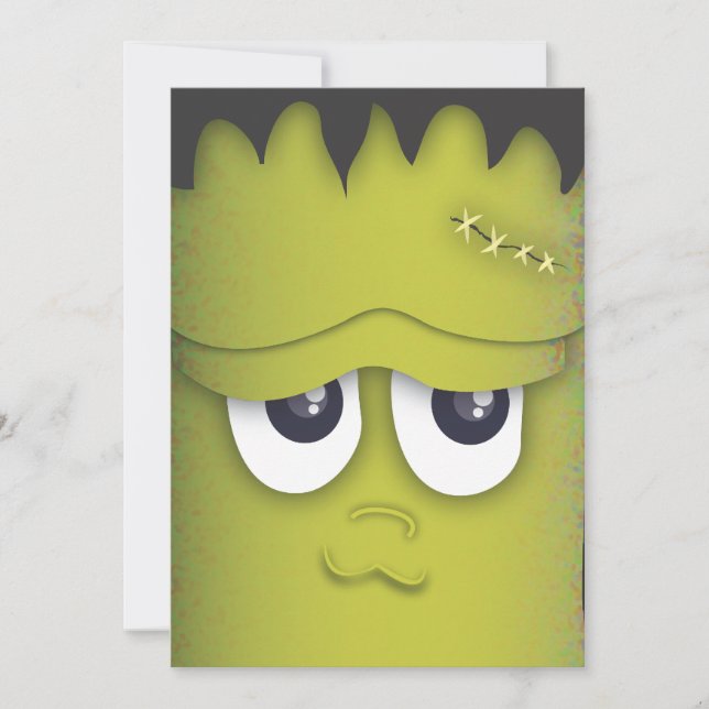 Invitation éffrayante de partie de Halloween de (Devant)