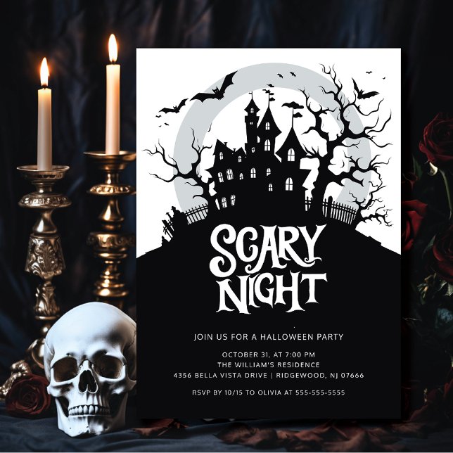 Invitation Éffrayante fête d'Halloween (Créateur téléchargé)