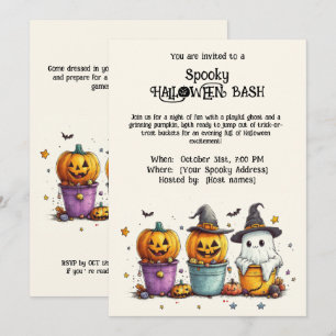 Invitation éffrayante HALLOWEEN BASH