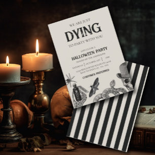 Invitation éffrayante Halloween Costume Party