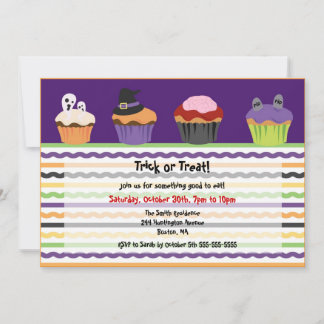 Invitation effrayante MIGNONNE de petit gâteau de