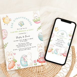 Invitation Egg-Stravaganza   Pâques Brunch & Chasse