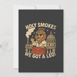 Invitation Église chrétienne Holy Smoke Pope Leo XIV 