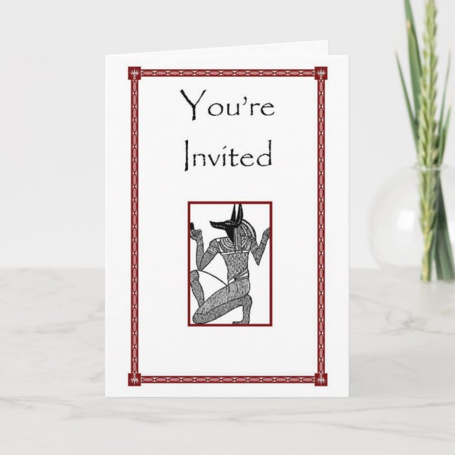 Invitation Egyptian & Sigil Thème Invite (Devant)