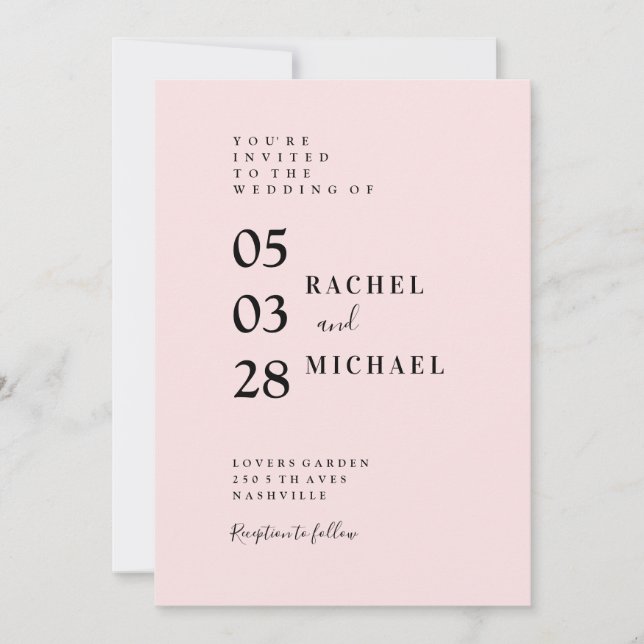 Invitation Einfache Einladung (Devant)